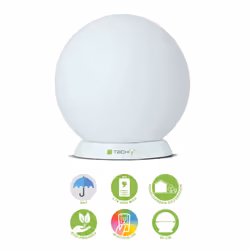 Techly Lampada Led Multicolor da Arredo Ball Large
