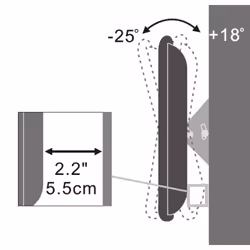 Techly Supporto a muro per TV LED LCD 13''-31'' inclinabile (ICA-LCD 109) - Vista aggiuntiva 4