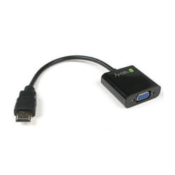 Techly IDATA-HDMI-VGA2 cavo e adattatore video VGA (D-Sub) Nero