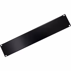 Techly I-CASE BLANK-2-BK, Pannello cieco, Nero, Metallo, 2U, 19", ISO 9001:2008