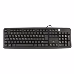 Techly Tastiera 105 tasti USB Standard, colore Nero (IDATA 955-UBK), Full-size (100%), Cablato, USB, QWERTY, Nero