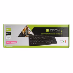 Techly Tastiera 105 tasti USB Standard, colore Nero (IDATA 955-UBK)