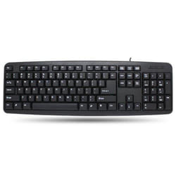 Techly Tastiera 104 tasti USB layout americano Nero (IDATA 955-UBK-AM)
