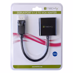 Techly Convertitore da DisplayPort v1.2 a VGA 15 cm (ICOC DSP-V-001)