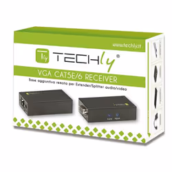 Techly Ricevitore per Extender Audio / Video su Cavo Cat5e 300 m (IDATA EX-DL45)