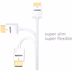Techly Cavo HDMI High Speed con Ethernet Ultra Slim 1,8 m (ICOC HDMI-SL-018W)