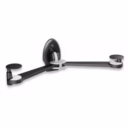 Techly Supporto da Parete Pieghevole per Dispositivi Audio/Video (ICA-DRS 500), 3 kg, 450 x 200 mm, 450 x 200 mm, Nero