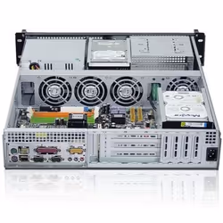 Techly Chassis Industriale da Rack 19" 2U Nero (I-CASE IPC-2055)