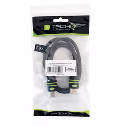 Techly Cavo HDMI High Speed con Ethernet A/A M/M 0,5 m Nero (ICOC HDMI-4-005)