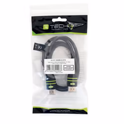 Techly Cavo HDMI High Speed con Ethernet A/A M/M 1 m Nero (ICOC HDMI-4-010) - Vista aggiuntiva 2