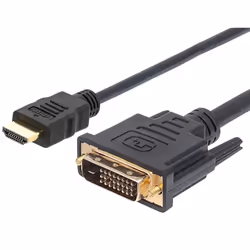 Techly Cavo Video da HDMI a DVI-D M/M 1,0 m (ICOC HDMI-D-010), 1 m, HDMI, DVI-D, Maschio, Maschio, Oro