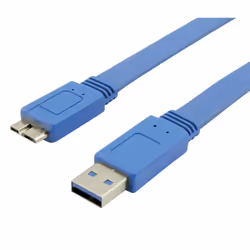 Techly Cavo USB 3.0 A maschio/MIC B maschio 0,5 m FLAT (ICOC MUSB3-FL-005), 0,5 m, USB A, Micro-USB B, USB 3.2 Gen 1 (3.1 Gen ...