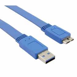 Techly Cavo USB 3.0 A maschio/MIC B maschio 1 m FLAT (ICOC MUSB3-FL-010)