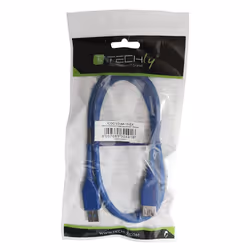 Techly Cavo Prolunga USB 3.0 A maschio/A femmina 3m Blu (ICOC U3-AA-30-EX)