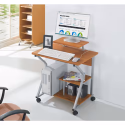 Techly Scrivania per Computer Compact (ICA-TB 218), MDF, Faggio, 700 mm, 510 mm, 810 mm, 16,8 kg