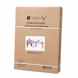 Techly Scrivania per Computer Angolare in Ciliegio (ICA-TB 3806A)