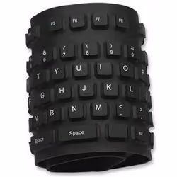 Techly Tastiera Flessibile in Silicone USB/PS2 (IDATA KB-R109L) - Vista aggiuntiva 4