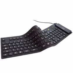 Techly Tastiera Flessibile in Silicone USB/PS2 (IDATA KB-R109L) - Vista aggiuntiva 5