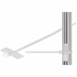 Techly Fascette Fermacavi 100x2,5mm con Targhetta 25x8mm 100 pz Bianco (ISWT-959), Nylon, Bianco, CE, ISO9001, RoHS, UL, 100  ...