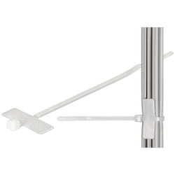 Techly Fascette Fermacavi 100x2,5mm con Targhetta 25x8mm 100 pz Bianco (ISWT-959)