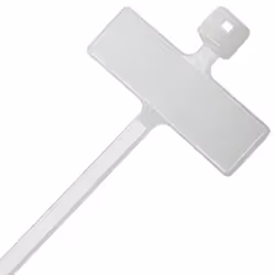 Techly Fascette Fermacavi 100x2,5mm con Targhetta 25x8mm 100 pz Bianco (ISWT-959)