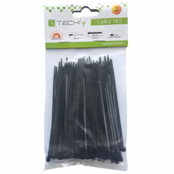 Techly Fascette Fermacavi Autobloccanti 100x2,5mm in Nylon 100pz Bianco (ISWT-10025)