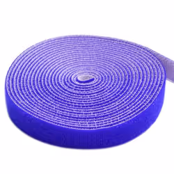 Techly Rotolo di Velcro Fermacavi Lunghezza 25 m Larghezza 10 mm Blu (ISWT-ROLL-1025), Velcro, Blu, 2500 mm, 10 mm