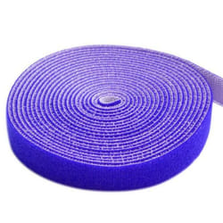 Techly Rotolo di Velcro Fermacavi Lunghezza 25 m Larghezza 10 mm Blu (ISWT-ROLL-1025)