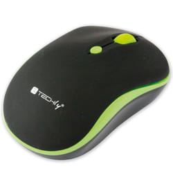 Techly Mouse Wireless 2.4GHz 800-1600 dpi Nero/Verde (IM 1600-WT-BGW)