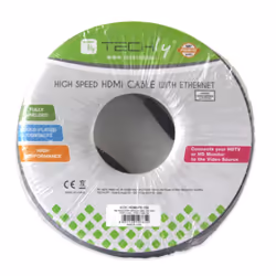 Techly Cavo HDMI High Speed con Ethernet A/A M/M 10 m Bianco (ICOC HDMI-4-100WH)
