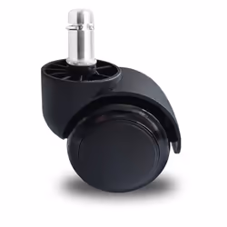 Techly Ruota a Clip Sostitutiva per Sedie (ICA-CT 892-WHE), Nero, 50 mm, 40 mm, 50 mm, 105 g