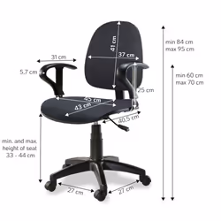 Techly Sedia per Ufficio Easy Colore Grigio (ICA-CT MC04GY)