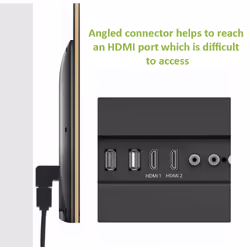 Techly Adattatore HDMI Maschio / Femmina Angolato 90° (IADAP HDMI-R) - Vista aggiuntiva 7