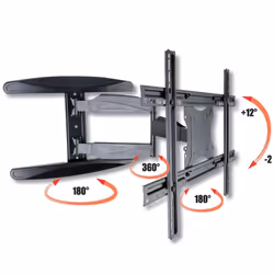 Techly Supporto a Muro Ultra Slim per TV LED LCD 40-65" Full Motion Nero (ICA-PLB 171L) - Vista aggiuntiva 4
