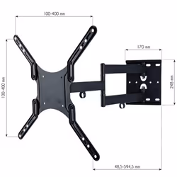 Techly Supporto a Muro Ultra Slim per TV LED LCD 23-55" Nero (ICA-PLB 136M) - Vista aggiuntiva 4