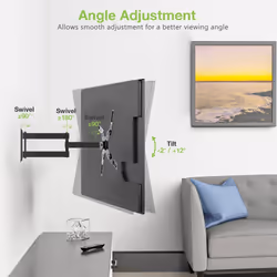 Techly Supporto a Muro Ultra Slim per TV LED LCD 23-55" Nero (ICA-PLB 136M) - Vista aggiuntiva 8