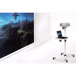 Techly Trolley Universale per Notebook / Videoproiettore, Bianco (ICA-TB TPM-6) - Vista aggiuntiva 6