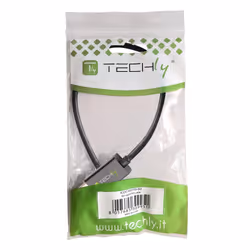 Techly Cavo USB OTG Micro B / A con Lettore Micro SD/SDHC 26cm Nero (ICOC U2OTG-SD)