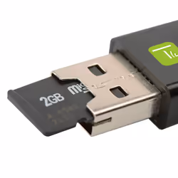 Techly Cavo USB OTG Micro B / A con Lettore Micro SD/SDHC 26cm Nero (ICOC U2OTG-SD)