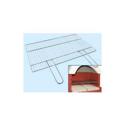 Fraschetti - Griglia di ricambio per bbq beton 67 x 40 cm cromata con manici barbecue cemento