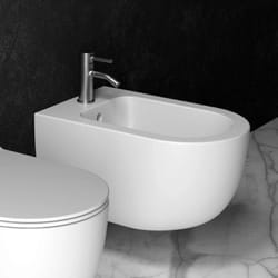 Alice - Bidet Sospeso Ceramica 'Unica 55' Bianco Opaco