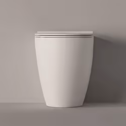 Wc da terra interamente in ceramica colorazione bianco lucido. Il wc è dotato del sistema Aliglaze+, smalto antibatterico per ...