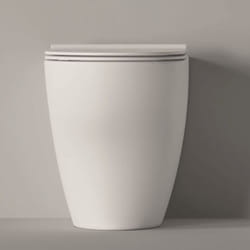 Alice - Wc a Terra Senza Brida Ceramica 'Unica' Bianco Lucido