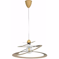 Lampada a Sospensione Sospensione 1xE27 Montatura Tonda Sabbia E-Energy Eleonora Potenza Max: 1X57W HSGS Attacco: E27 Aliment ...