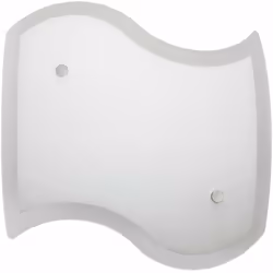 Plafoniera Plafoniera 1xE27 Finali Cromo Vetro Lastra Bianco E-Energy Elda Potenza Max: 1X57W HSGS Attacco: E27 Alimentazione ...