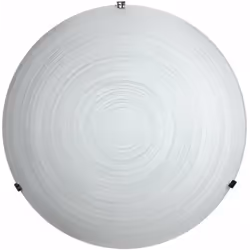 Plafoniera Plafoniera 2xE27 Ganci Cromo Vetro Lastra Bianco Decorato Spirale E-Energy Gisella Potenza Max: 2X57W HSGS Attacco ...