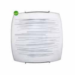 Dalla linea dedicata all'illuminazione da interno a marchio E - ENERGY, laplafoniera quadrata MANUELA in vetro, è caratterizz ...