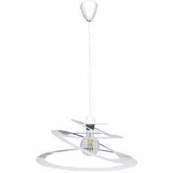 Lampada a Sospensione Sospensione 1xE27 Montatura Tonda Bianco E-Energy Eleonora Potenza Max: 1X57W HSGS Attacco: E27 Aliment ...
