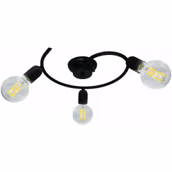 Plafoniera Plafoniera 3xE27 Montatura Verniciata Nero E-Energy Daniela Potenza Max: 3X57W HSGS Attacco: E27 Alimentazione: 22 ...