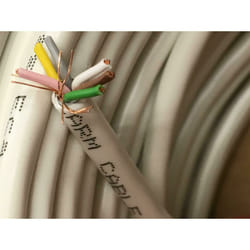 Micro Tek - 100mt cavo allarme schermato 6x0,22 pvc colore bianco ax20602200